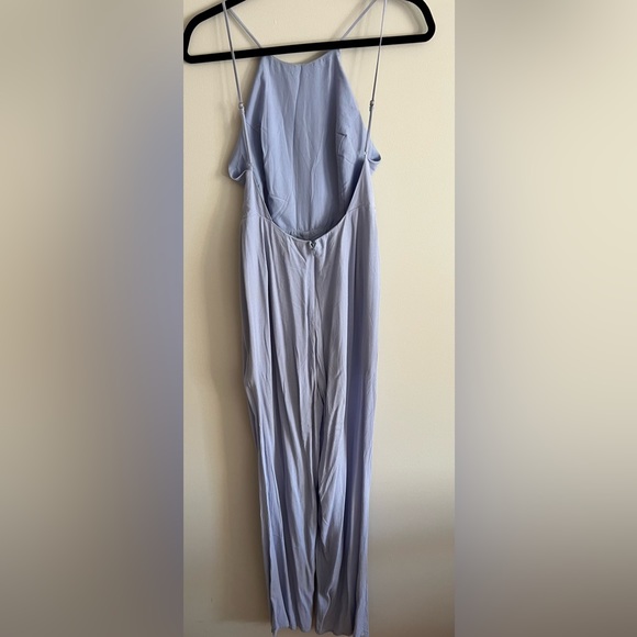Wide-Leg Cutout Jumpsuit- Lilac color - Small - Picture 3 of 3